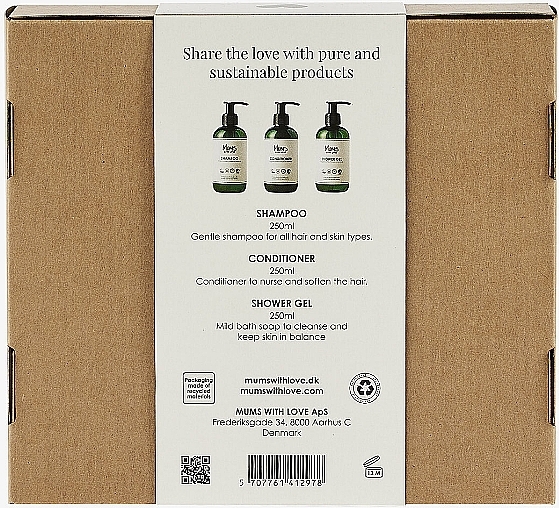 Набір - Mums With Love Bath Trio Gift Box (sh/250ml + cond/250ml + sh/gel/250ml) — фото N2