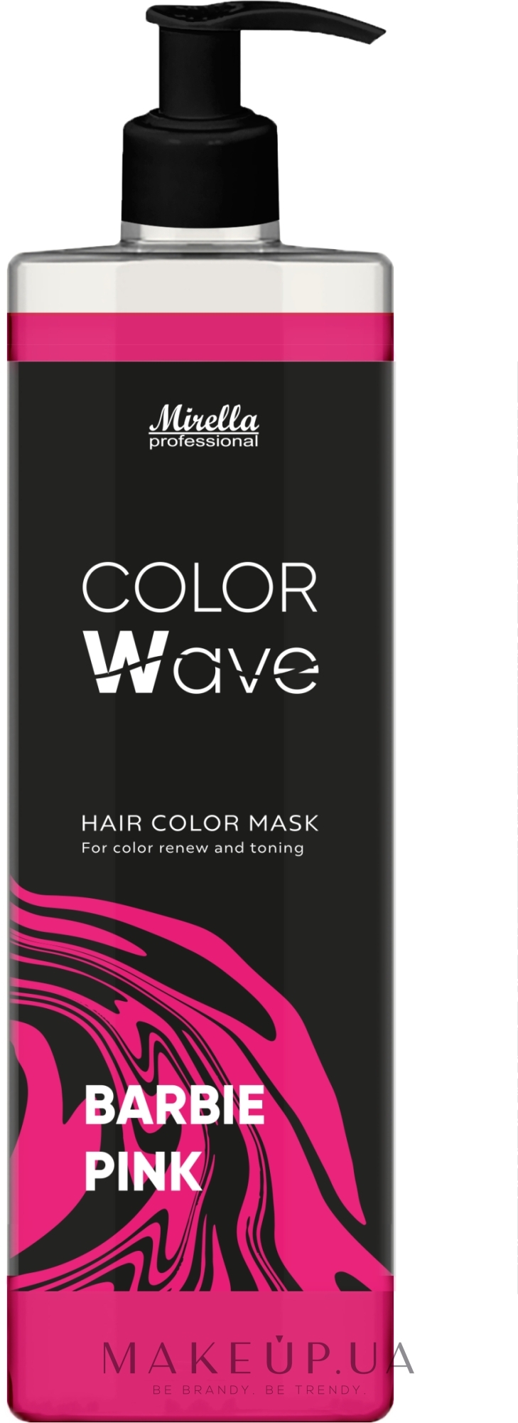 Тонирующая маска для волос - Mirella Color Wave Hair Color Mask — фото Barbie Pink