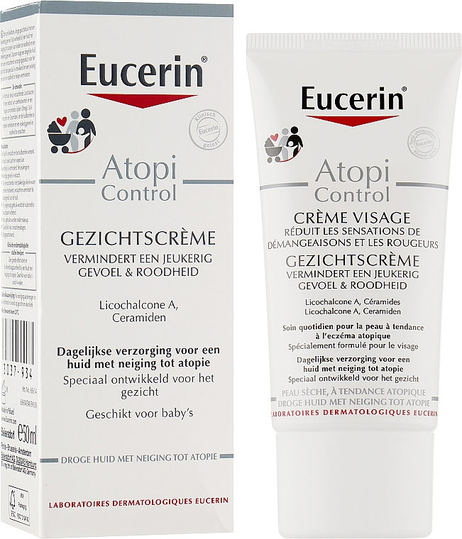 Питательный крем для атопичной кожи лица - Eucerin AtopiControl Face Care Cream — фото N2