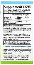 Жидкие витамины для детей - Carlson Labs, Kid's Super Daily D3 + K2 25 mcg — фото N2