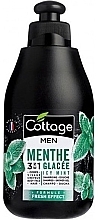 Гель-шампунь для душа "Ледяная мята" - Cottage Men Icy Mint Shampoo-Shower Gel — фото N1