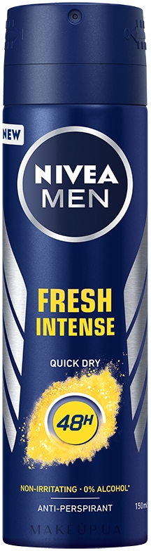 Антиперспирант "Интенсивная свежесть" - NIVEA MEN Fresh Intense Anti-Perspirant Spray 48H — фото 150ml