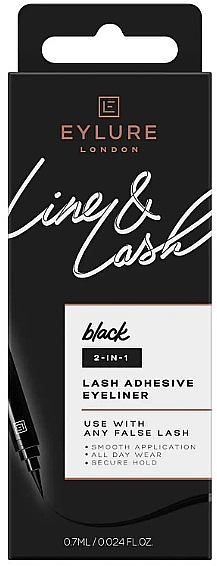 Клей для накладных ресниц в форме подводки - Eylure Line & Lash 2-In-1 Lash Adhesive Pen — фото N1