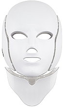 Лечебная LED-маска для лица и шеи, белая - Palsar7 Ice Care LED Face White Mask — фото N1