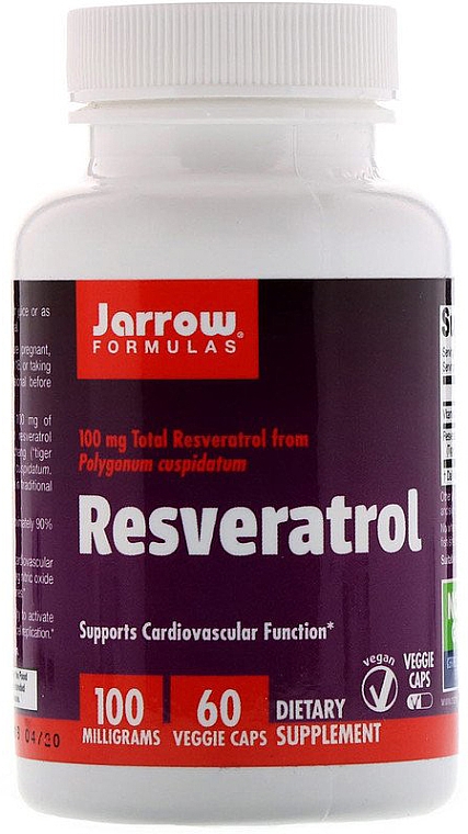 Харчові добавки - Jarrow Formulas Resveratrol, 100 mg — фото N1