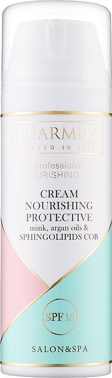 Крем питательный защитный с норковым и аргановым маслом и сфинголипидами SPF 15 - pHarmika Cream Nourishing Protective Mink Argan Oils & Spingolipids Cob