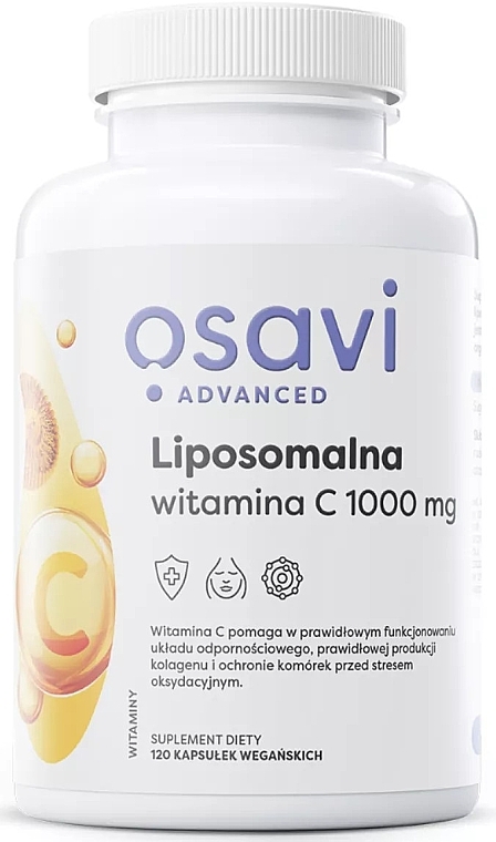 Харчова добавка "Ліпосовіт-С", у капсулах - Osavi Liposomal Vitamin C 1000mg — фото N1