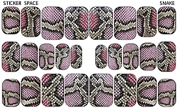 Дизайнерські наклейки для нігтів "Snake" - StickersSpace — фото N1