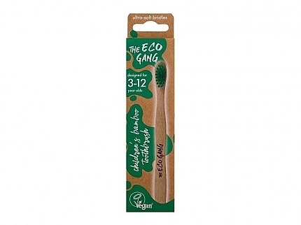 Зубная щетка для детей, 3-12 лет, мягкая, зеленая - Xpel Marketing Ltd The Eco Gang Toothbrush — фото N1