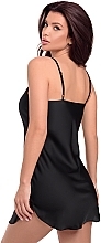 Нічна сорочка жіноча, чорна "Stoya" - MAKEUP Women's Nightgown Black — фото N2