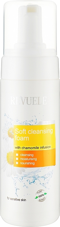 Повітряна пінка для вмивання з настоєм ромашки - Revuele Gentle Cleansing Foam With Chamomile Infusion — фото N1