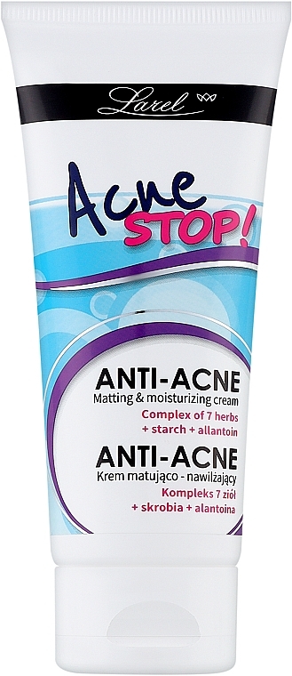 Увлажняющий матирующий крем для лица - Larel Acne Stop Cream — фото N1