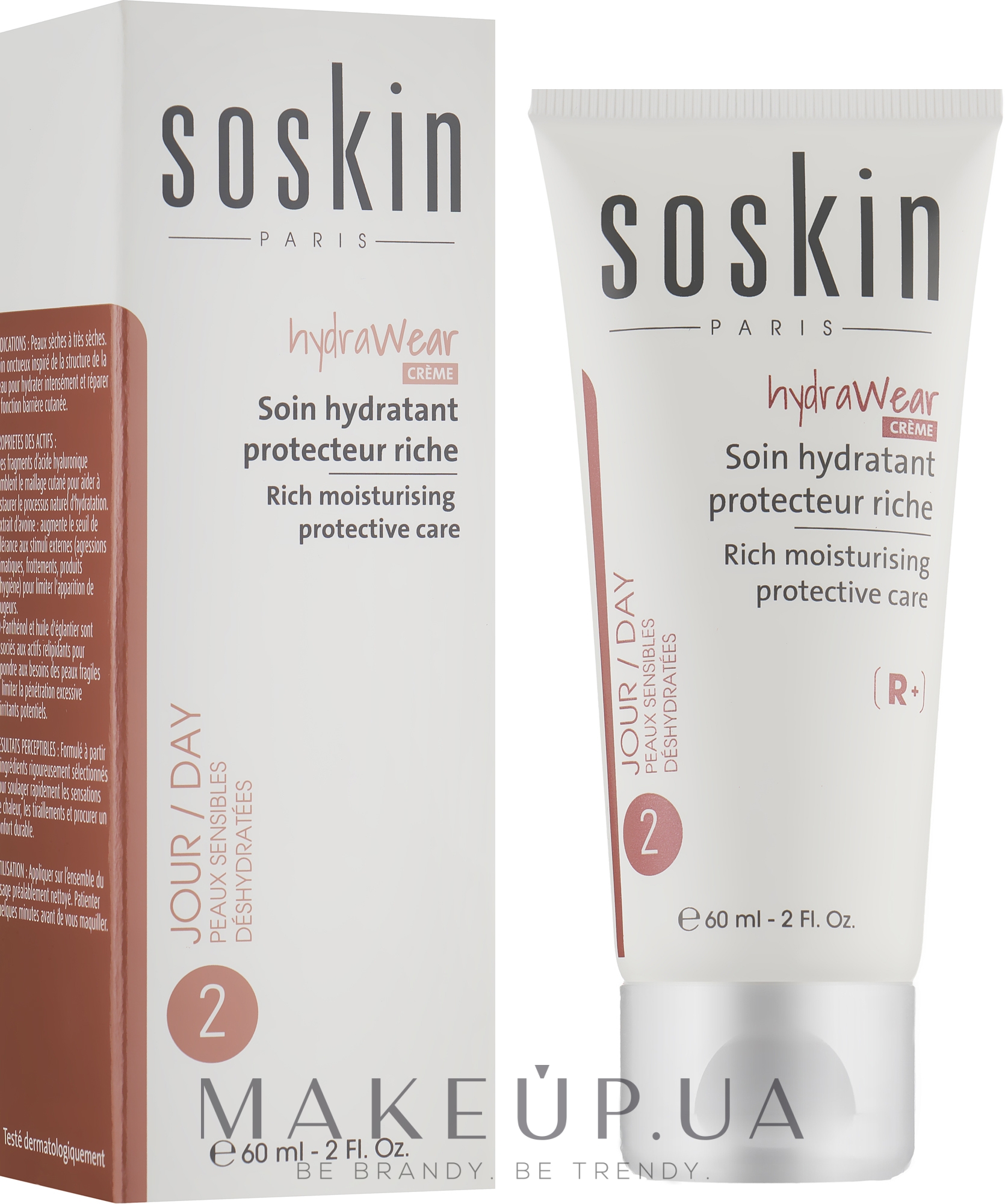 Увлажняющий питательный крем для сухой кожи лица - Soskin Hydrawear Creme-Rich Moisturising Protective Care — фото 60ml