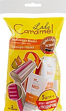 Набір - Lady Caramel (razor/5pcs + ash/cr/20ml) — фото N1