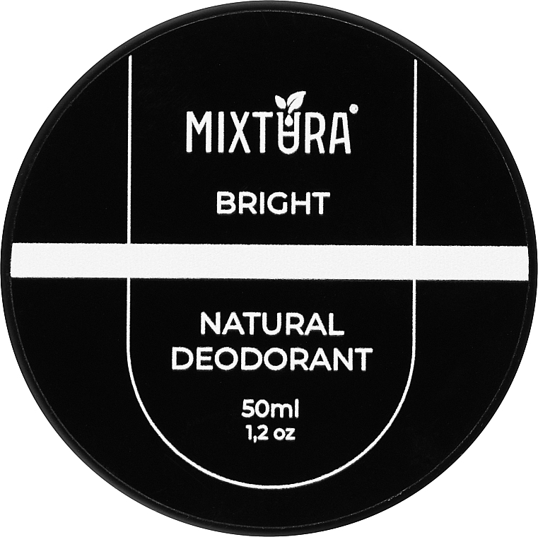 Натуральний крем-дезодорант "Яскравий" - Mixtura Bright Natural Deodorant — фото N1