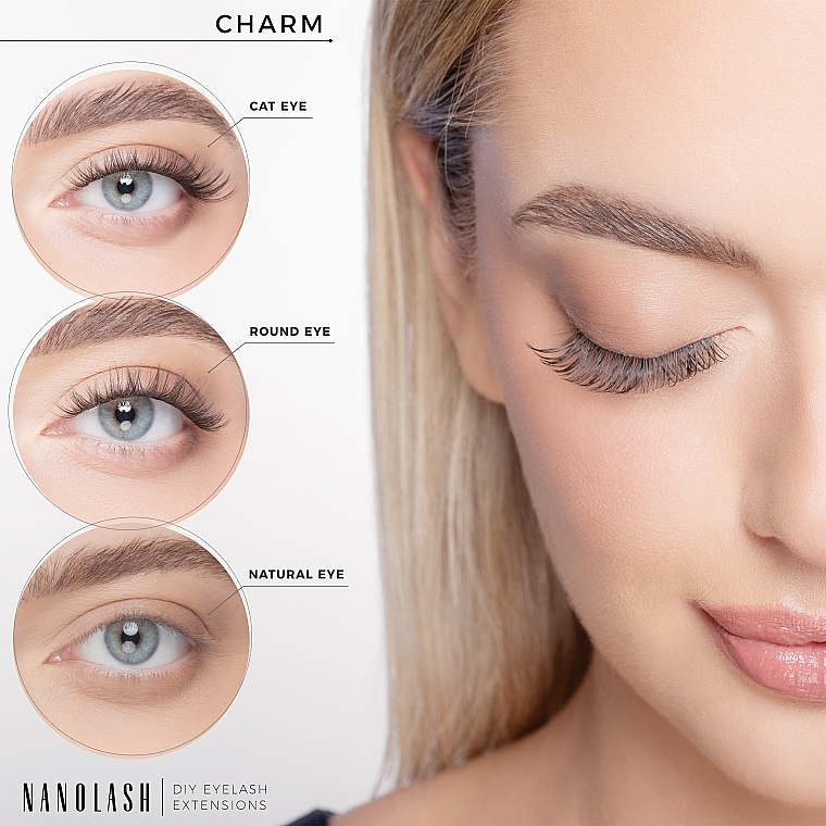 Накладные ресницы - Nanolash Diy Eyelash Extensions Charm — фото N4