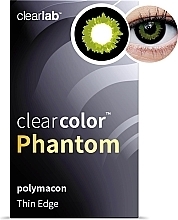 Парфумерія, косметика Кольорові контактні лінзи "Black Wolf", 2 шт. - Clearlab ClearColor Phantom