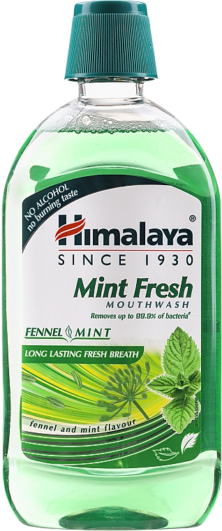 Ополіскувач для ротової порожнини "М'ятна свіжість" - Himalaya Herbals Mouthwash Mint Fresh