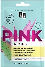 Парфумерія, косметика Зволожувальна і освітлювальна тканинна маска для обличчя - AA Aloes Pink Intensively Moisturising & Brightening Sheet Mask