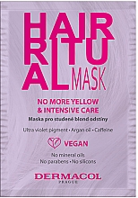 Маска для окрашенных волос - Dermacol Hair Ritual No More Yellow Mask Hair Mask — фото N1