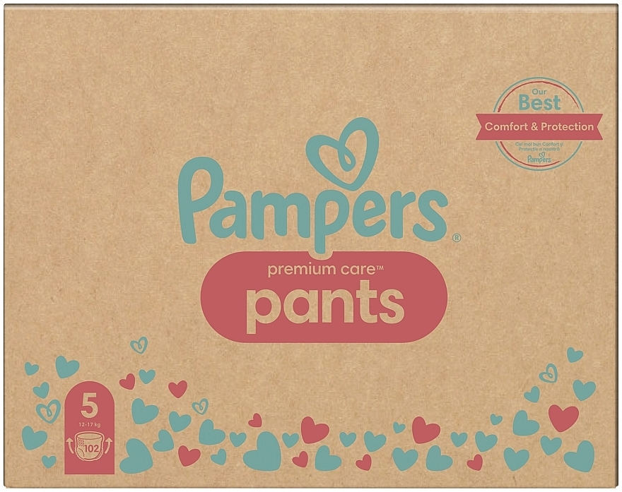 Підгузки-трусики, розмір 5 (Junior) 12-17 кг, 102 шт. - Pampers Premium Care Pants — фото N2