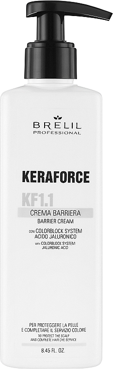 Захисний крем для волосся - Brelil Keraforce KF1.1 Barrier Cream — фото N1