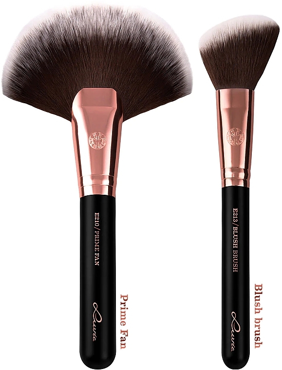 Набор кистей для макияжа, 14 шт - Luvia Cosmetics Black Diamond Essential Brushes Set — фото N6