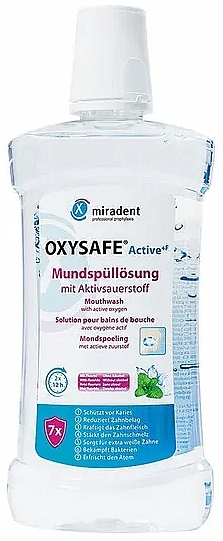 Ополіскувач для ротової порожнини з активним киснем - Miradent Oxysafe Active Mouthwash — фото N1