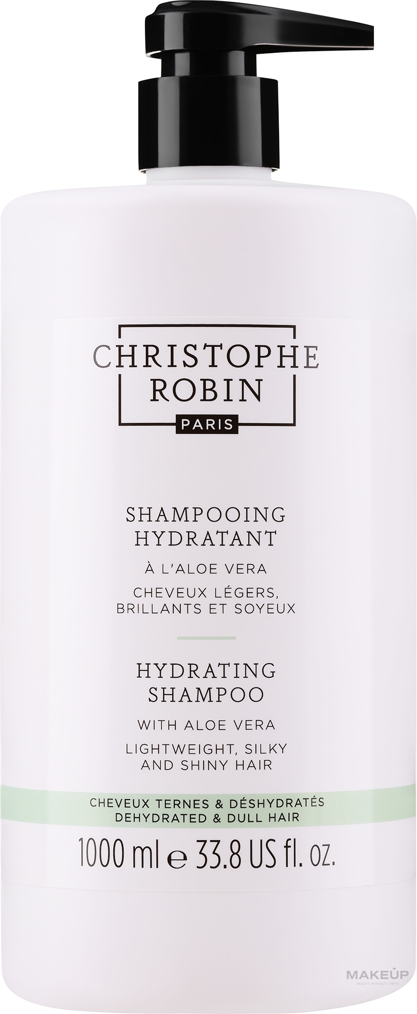 Увлажняющий шампунь с алоэ вера - Christophe Robin Hydrating Shampoo with Aloe Vera — фото 1000ml