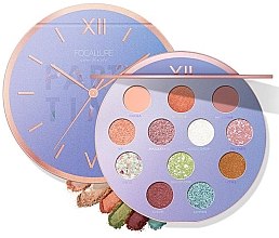 Духи, Парфюмерия, косметика Палетка теней для век, 12 оттенков - Focallure 12 Color Eyeshadow Mysterious Time Palette