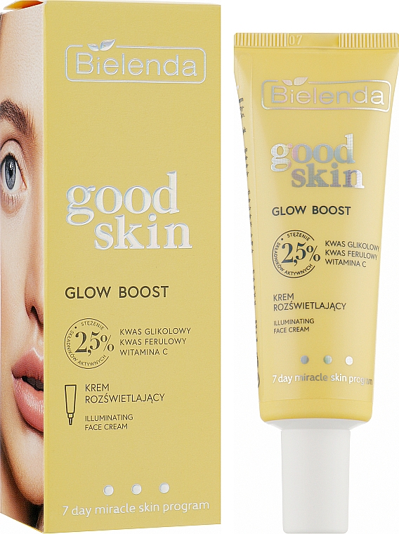 Осветляющий крем для лица - Bielenda Good Skin Glow Boost Illuminating Face Cream — фото N2
