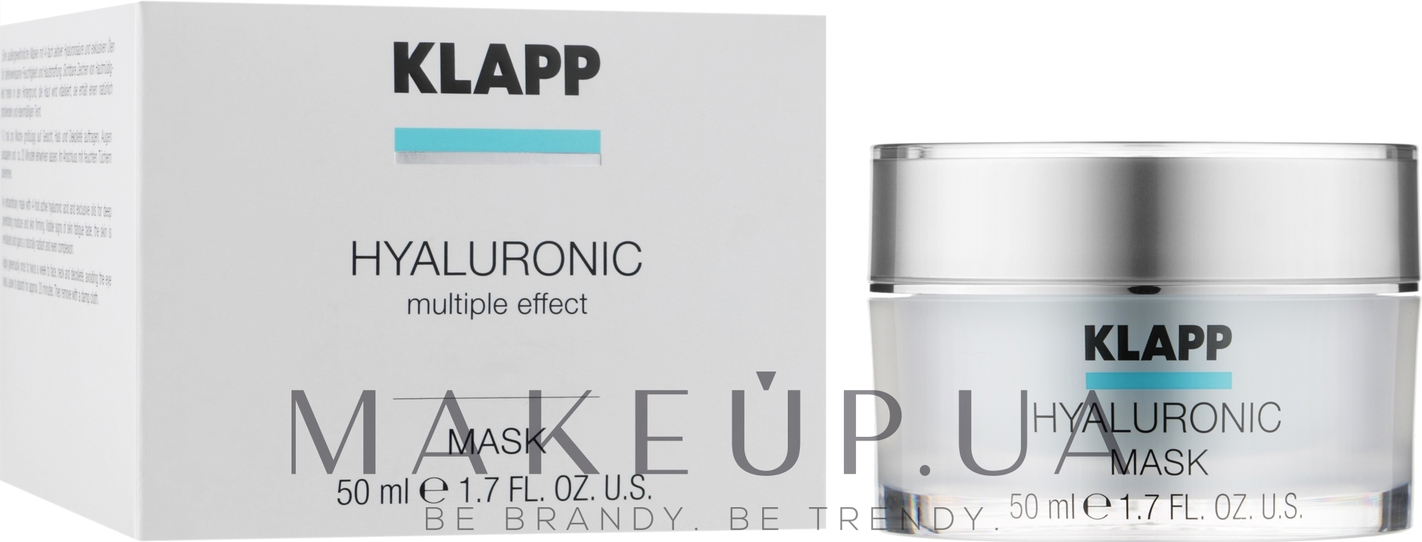 Маска для обличчя "Гіалуронік" - Klapp Hyaluronic Mask — фото 50ml