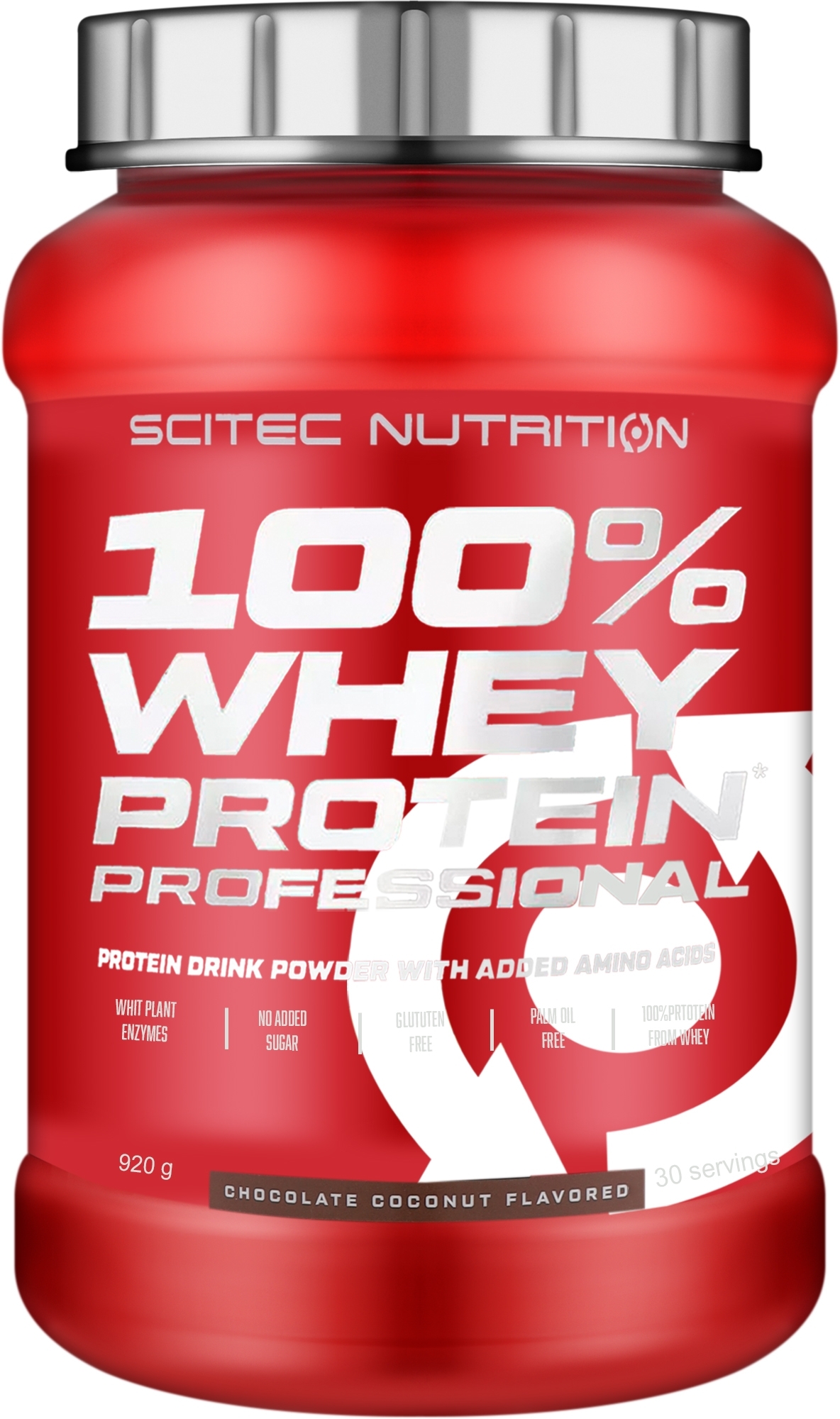 Протеин - Scitec Nutrition 100% Whey Protein Professional Chocolate Coconut — фото 920g