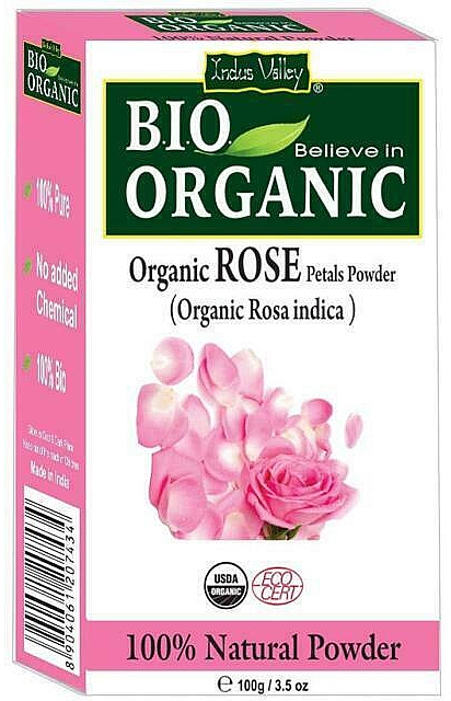 Пилинг-пудра "Лепестки роз" - Indus Valley Bio Organic Rose Petals Powder — фото N1