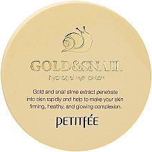 Гидрогелевые патчи для глаз с золотом и улиткой - Petitfee & Koelf Gold & Snail Hydrogel Eye Patch — фото N2