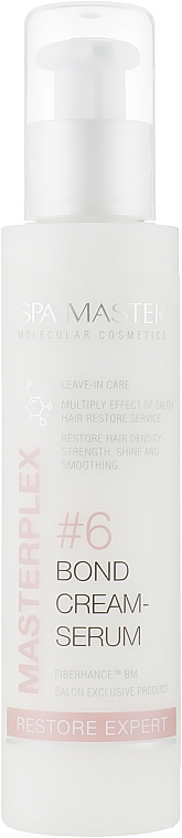 УЦІНКА Регенерувальний крем-еліксир для волосся - Spa Master Masterplex #6 Bond Cream-Serum * — фото N1