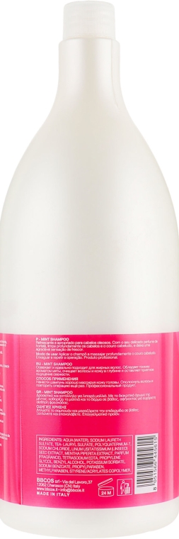 Мятный шампунь для волос - BBcos Kristal Basic Mint Shampoo — фото N4