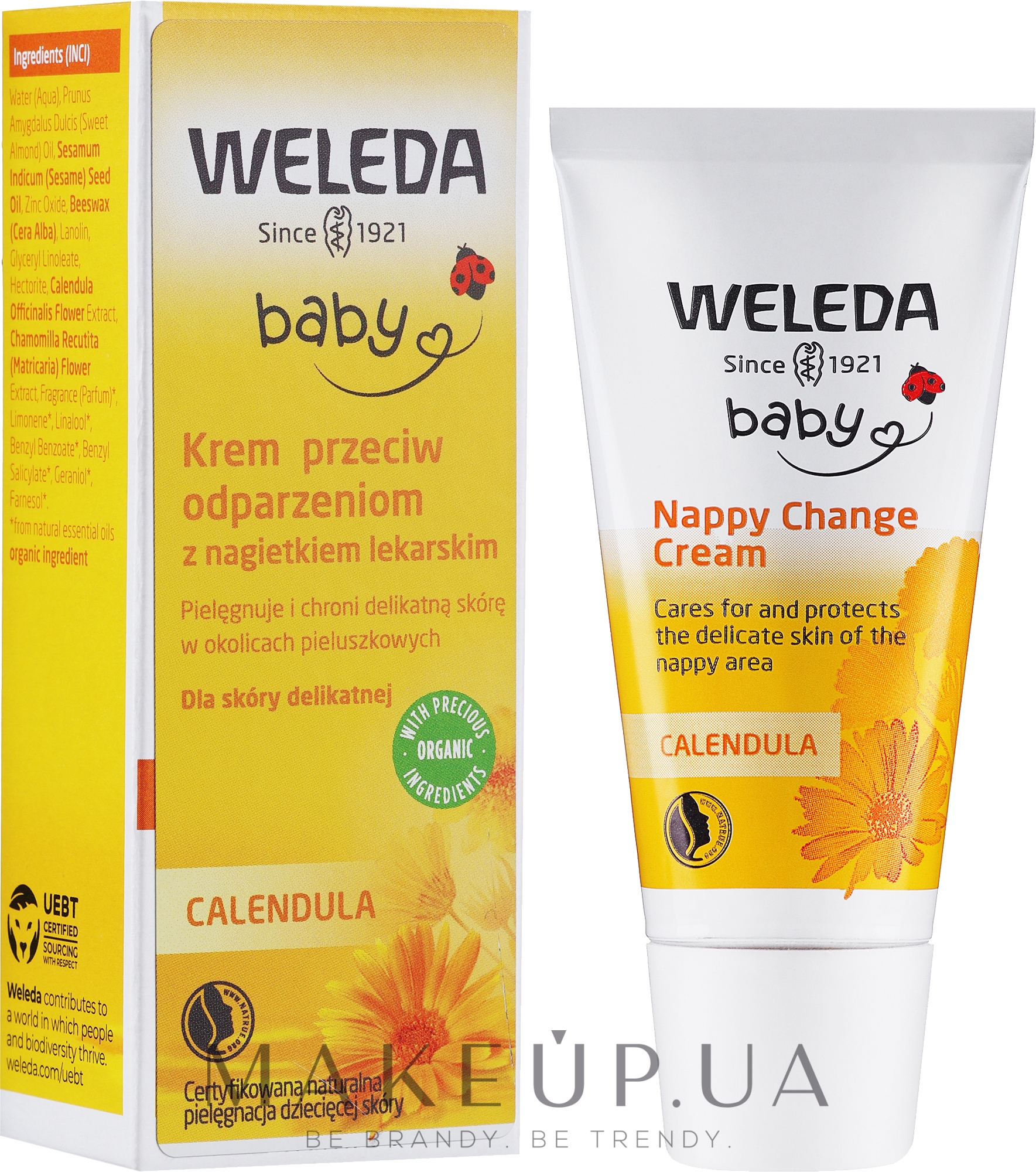 Дитячий крем для захисту шкіри в області сповивання з календулою - Weleda Calendula Nappy Change Cream — фото 30ml