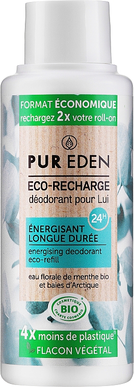 Шариковый дезодорант для мужчин "Энергия длительного действия" - Pur Eden Long Lasting Energizer Deodorant (сменный блок) — фото N1