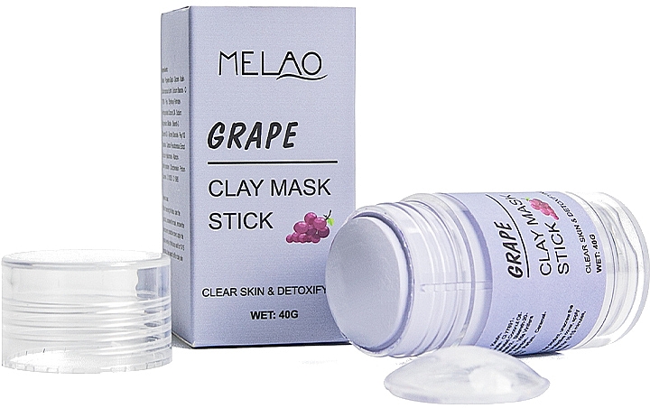 Маска-стик для лица "Grape" - Melao Grape Clay Mask Stick — фото N2