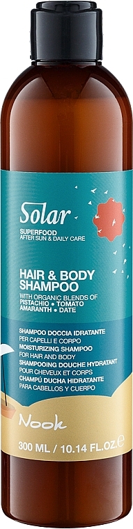 Увлажняющий шампунь для волос и тела - Nook Solar Superfood Hair & Body Shampoo — фото N1