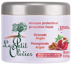 Парфумерія, косметика Захисна маска для фарбованого волосся - Le Petit Olivier Hair Care Range Pomegranate Argan