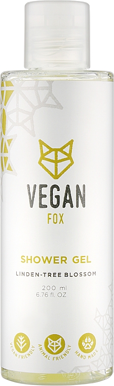 Гель для душу "Квітки липи" - Vegan Fox — фото N1