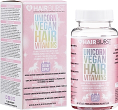 Витамины для роста и укрепления волос для веганов - Hairburst Unicorn Vegan Hair Vitamins — фото N2