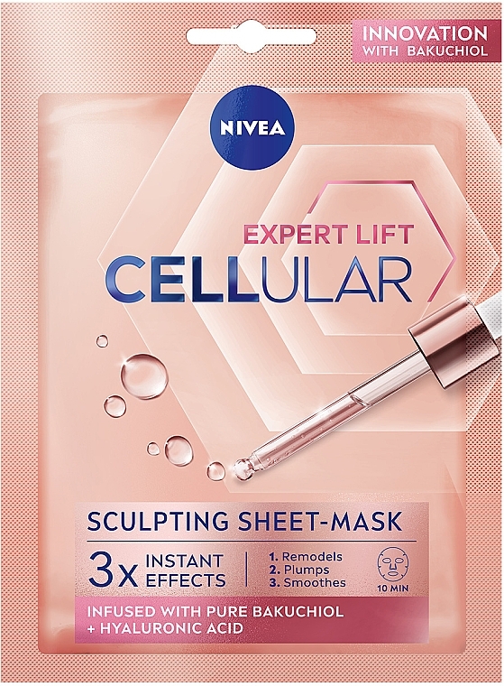 Тканевая контуринг-маска - NIVEA Cellular Expert Lift Sculpting Sheet-Mask