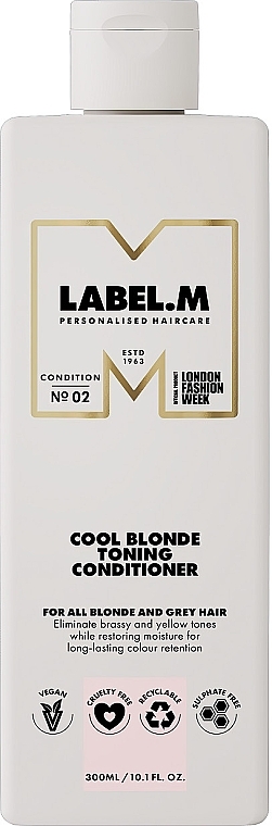 Тонувальний кондиціонер для волосся - Label.m Cool Blonde Toning Conditioner — фото N1