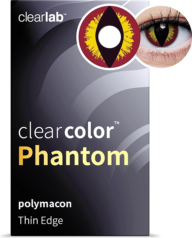 Цветные контактные линзы "Banshee", 2 шт. - Clearlab ClearColor Phantom — фото N1