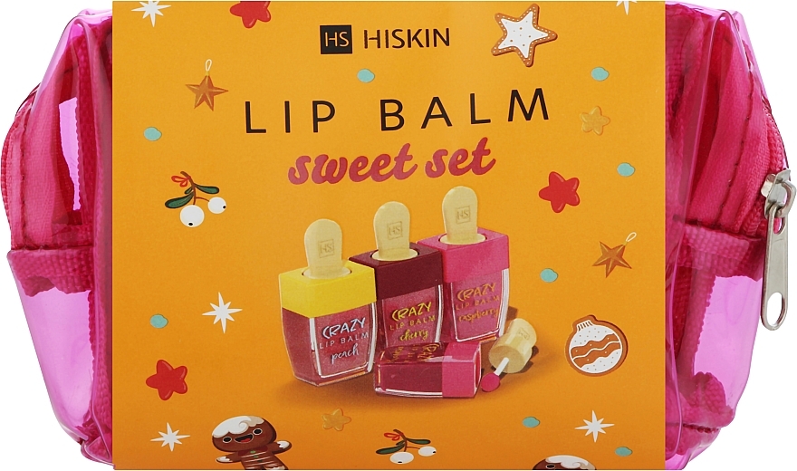 Набір - HiSkin Lip Balm Sweet Set (lip/balm/3x6ml + bag/1pc) — фото N2