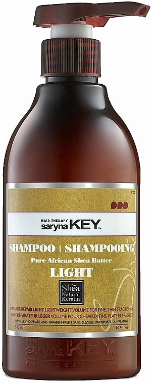 Відновлювальний шампунь з полегшеною формою - Saryna Key Light Pure African Shea Butter Shampoo — фото N3