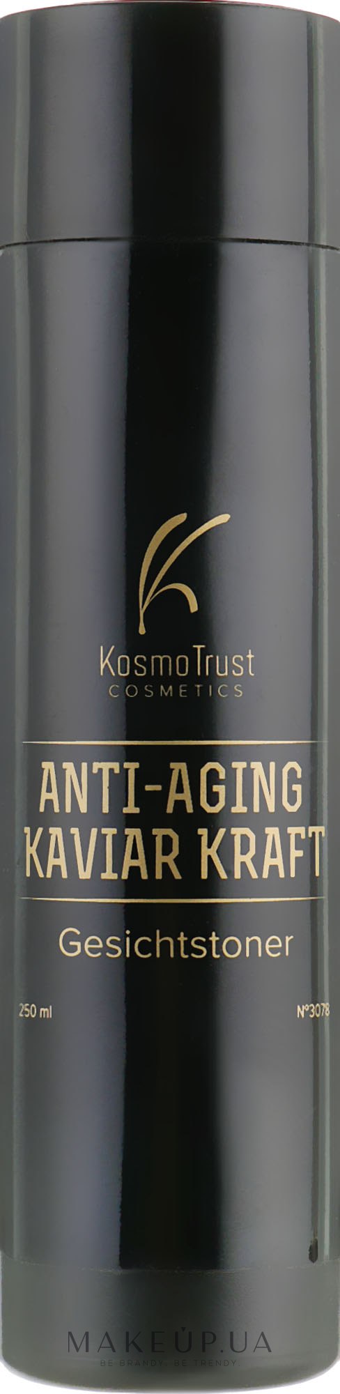Тоник с экстрактом черной икры - KosmoTrust Cosmetics Anti-Aging Kaviar Kraft Face Tonic — фото 250ml